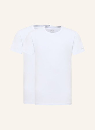 Carlo Colucci  Rundhals T-Shirt, 2er Pack Cavallaro weiss