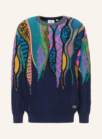 Carlo Colucci  Strickpullover Di Nardo blau