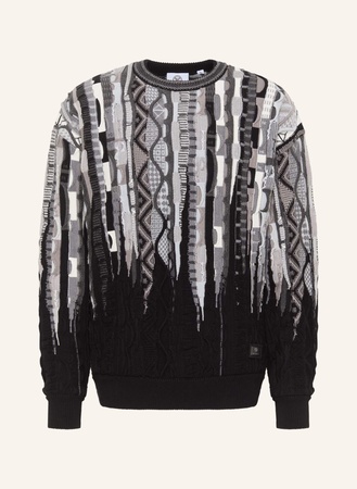 Carlo Colucci  Strickpullover Diamanti schwarz