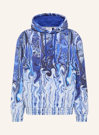 Carlo Colucci  Sweathoodie "Fusion" Demattio blau