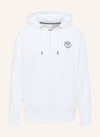 Carlo Colucci Sweatjacke "Casual Fashion" Dender weiss