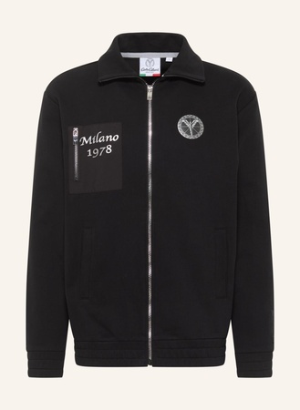 Carlo Colucci  Sweatjacke "Future Chrome" Di Trocchio schwarz