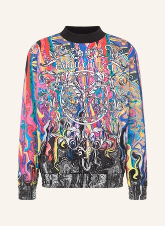 Carlo Colucci  Sweatshirt "Fusion" Dematte rot