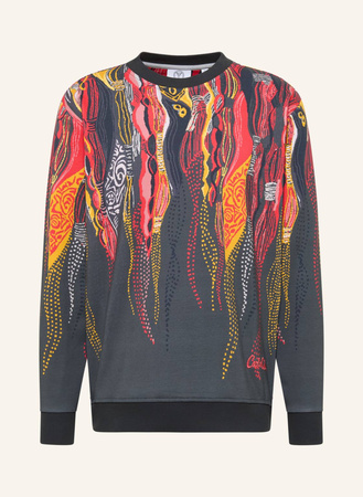 Carlo Colucci  Sweatshirt "Knit Pixel" Di Spigno grau