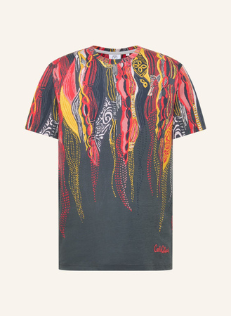 Carlo Colucci  T-Shirt "Knit Pixel" Di Piazza grau