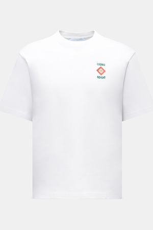 Casablanca  - Herren - Rundhals-T-Shirt 'Casa Sport Icon' weiß