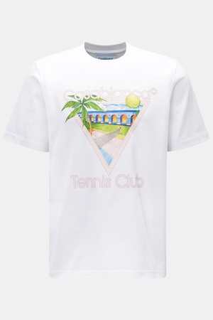 Casablanca  - Herren - Rundhals-T-Shirt 'Tennis Club Icon' weiß grau