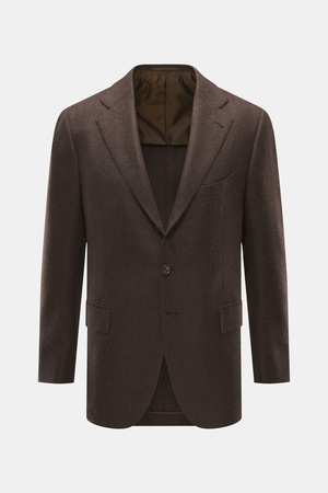 Cesare Attolini  - Herren - Cashmere Sakko dunkelbraun meliert