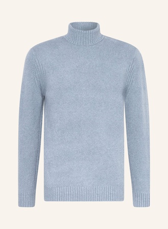 Cinque  Bouclé-Rollkragenpullover Cizino blau