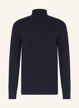Cinque  Bouclé-Rollkragenpullover Cizino blau