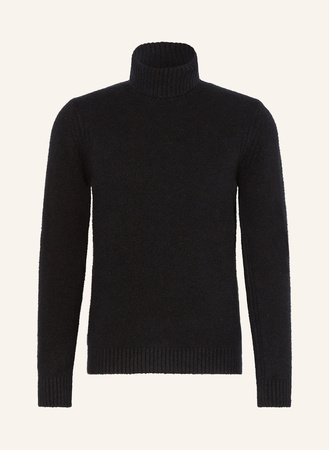 Cinque  Bouclé-Rollkragenpullover Cizino schwarz