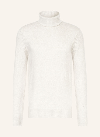 Cinque  Bouclé-Rollkragenpullover Cizino weiss