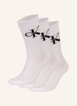 CK Calvin Klein Calvin Klein 3er-Pack Socken weiss braun