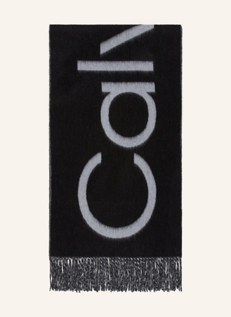 CK Calvin Klein Calvin Klein Cashmere-Schal schwarz