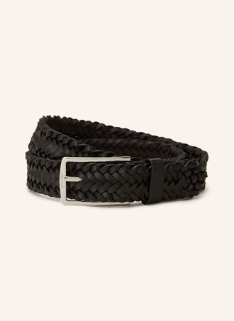 CK Calvin Klein Calvin Klein Flechtgürtel Aus Leder schwarz