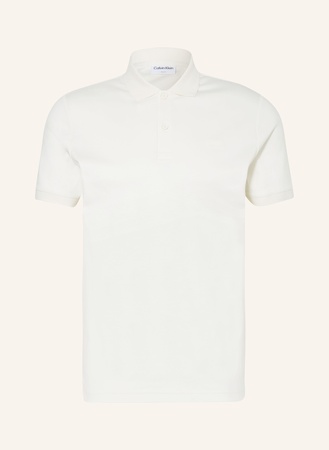 CK Calvin Klein Calvin Klein Jersey-Poloshirt Slim Fit weiss
