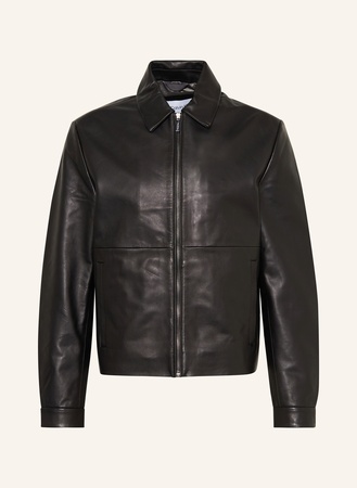 CK Calvin Klein Calvin Klein Lederjacke schwarz