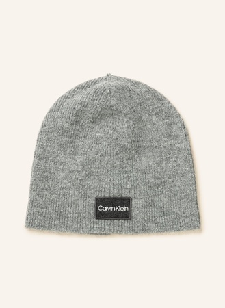 CK Calvin Klein Calvin Klein Mütze grau beige