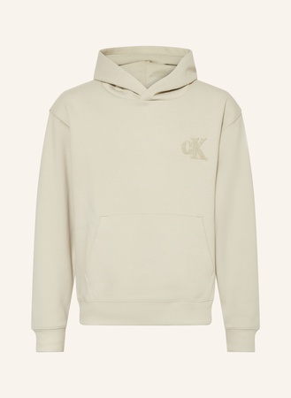 CK Calvin Klein Calvin Klein Piqué-Hoodie beige