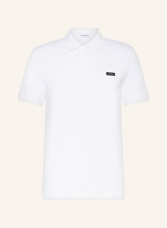 CK Calvin Klein Calvin Klein Piqué-Poloshirt weiss