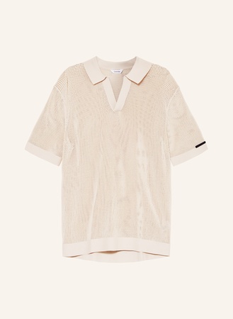CK Calvin Klein Calvin Klein Strick-Poloshirt beige
