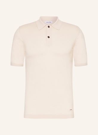 CK Calvin Klein Calvin Klein Strick-Poloshirt beige
