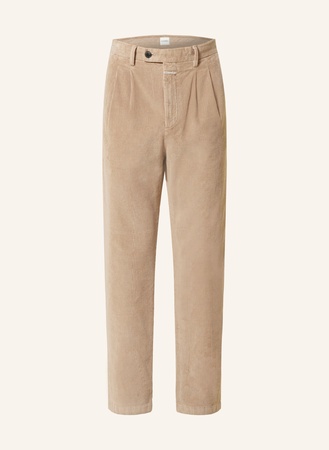 Closed  Cordhose Bergen Tapered Fit braun