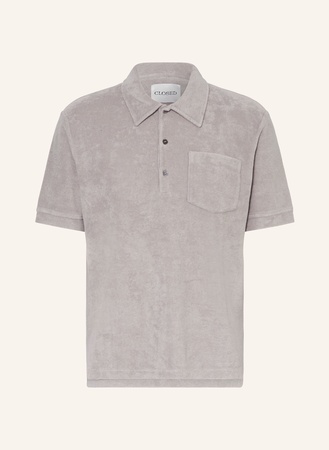 Closed  Frottee-Poloshirt grau