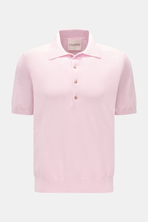 Closed  - Herren - Kurzarm-Strickpolo rosé
