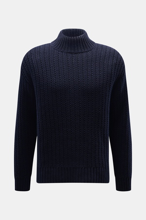Closed  - Herren - Mock-Neck Pullover navy