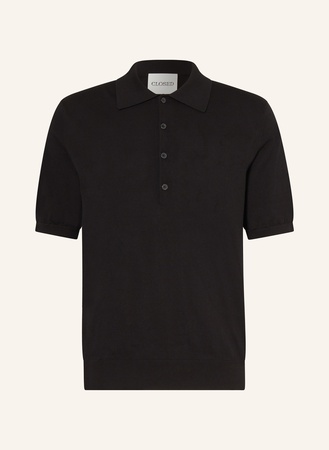 Closed  Strick-Poloshirt schwarz