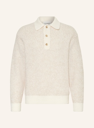 Closed  Strick-Poloshirt weiss