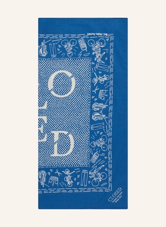 Closed  Tuch blau