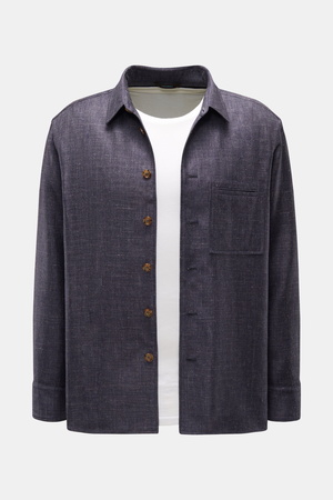 Colombo  - Herren - Overshirt graublau meliert