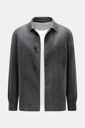 Corneliani  - Herren - Overshirt dunkelgrau meliert