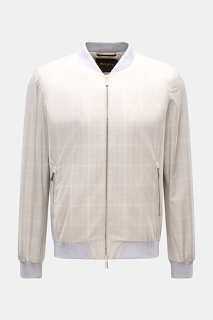 Moorer  - Herren - Blouson 'Sorano' hellgrau/beige/creme kariert