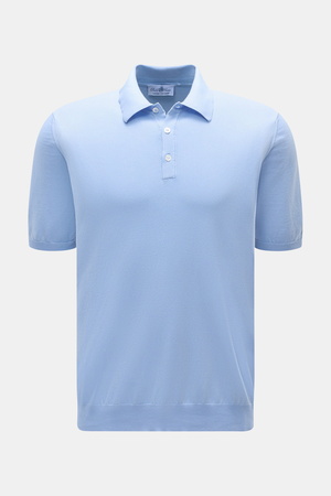 Della Ciana  - Herren - Kurzarm-Strickpolo hellblau