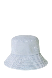 Dondup Fischerhut Bucket Hat aus Jeansstoff Hellblau grau