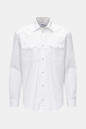 Dondup  - Herren - Casual Hemd schmaler Kragen weiß