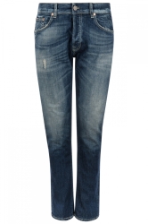 Dondup Herren Jeans UP563 Icon Blau grau