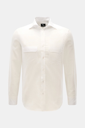 DoppiaA  - Herren - Casual Hemd 'Aantero' Haifisch-Kragen offwhite