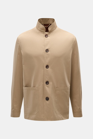 DoppiaA  - Herren - Overshirt 'Aasti' beige