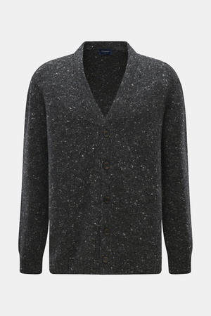 Drumohr  - Herren - Cardigan dunkelgrau meliert