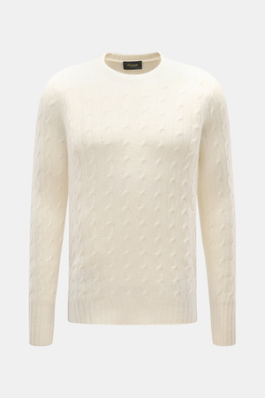 Drumohr  - Herren - Cashmere Rundhalspullover creme