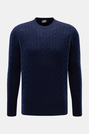 Drumohr  - Herren - Cashmere Rundhalspullover navy