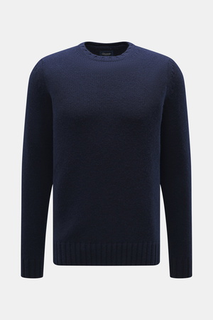 Drumohr  - Herren - Cashmere Rundhalspullover navy