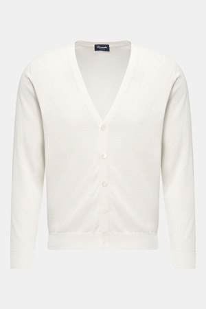 Drumohr  - Herren - Feinstrick-Cardigan offwhite