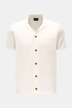 Drumohr  - Herren - Kurzarm-Strickhemd offwhite