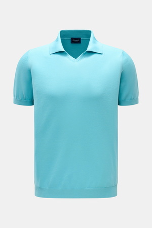 Drumohr  - Herren - Kurzarm-Strickpolo blau