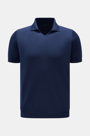 Drumohr  - Herren - Kurzarm-Strickpolo navy